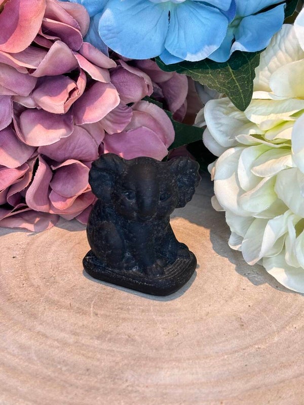 Zwarte obsidiaan koala