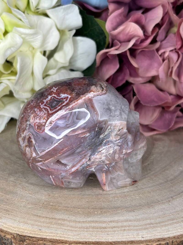 Amethist agaat skull
