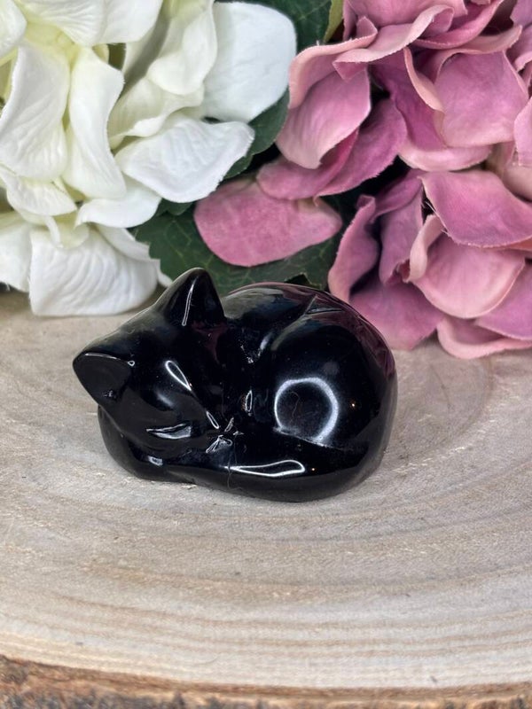 Zilver obsidiaan poes