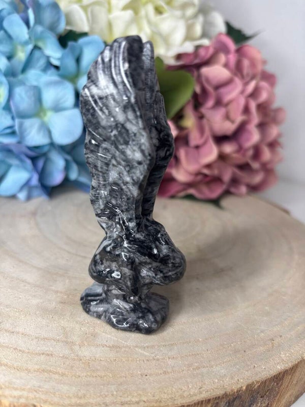 Chinees Jade gehurkte engel