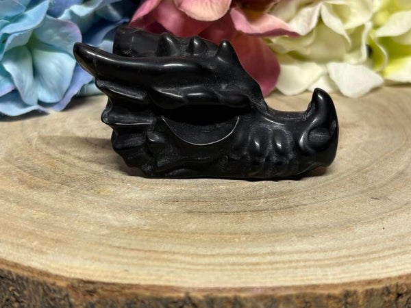 Zilver obsidiaan draak