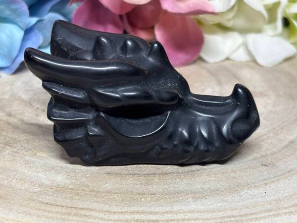 Goud obsidiaan draak