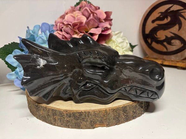 Zwart Chinees jade draak