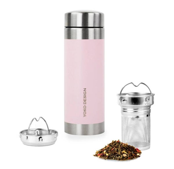 geïsoleerde theepotten 350 ml roze