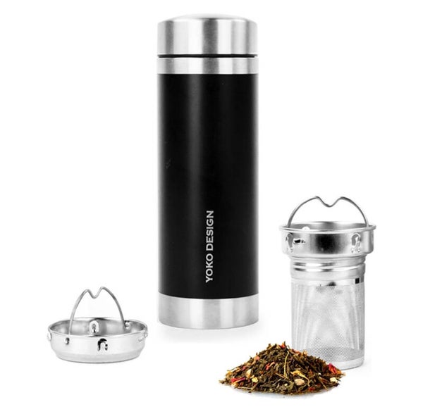 geïsoleerde theepotten zwart 350 ml