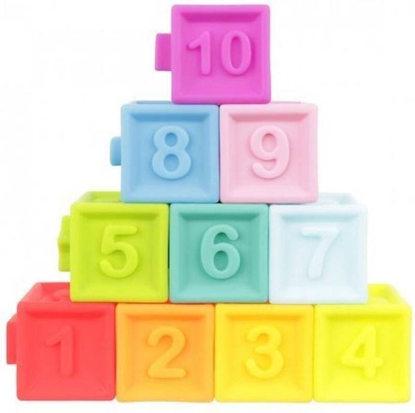 Babyspeelgoed Babyblokken Zachte bouwblokken vanaf 6M+