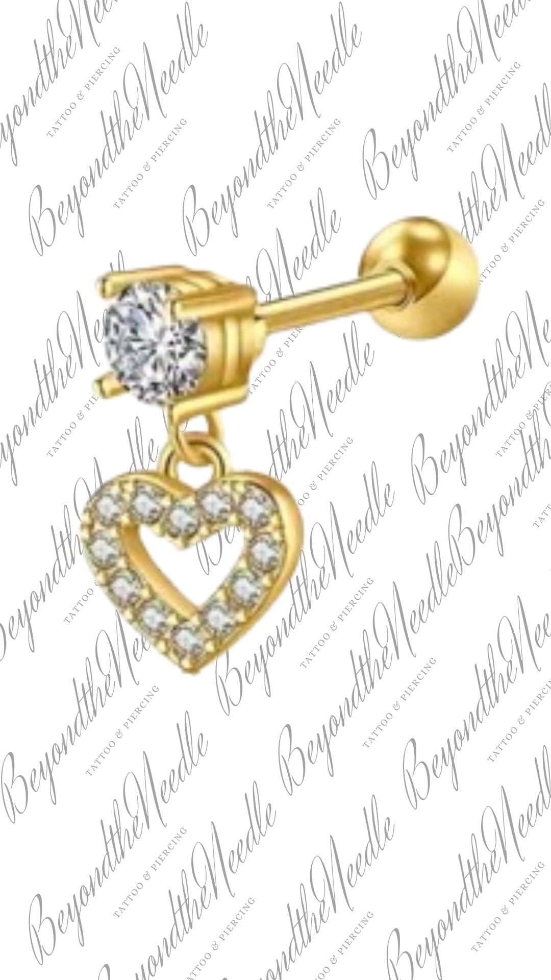 Stud Piercing << Chirurgisch Staal Gold Color