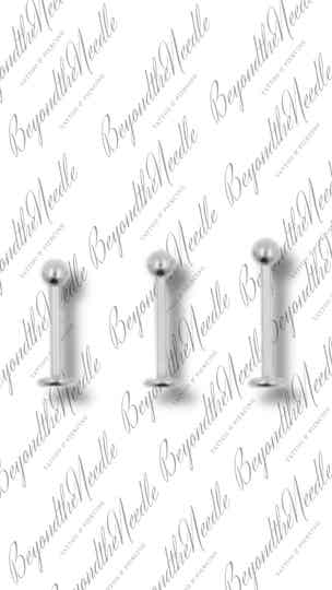 Labret met bolletje >> Titanium