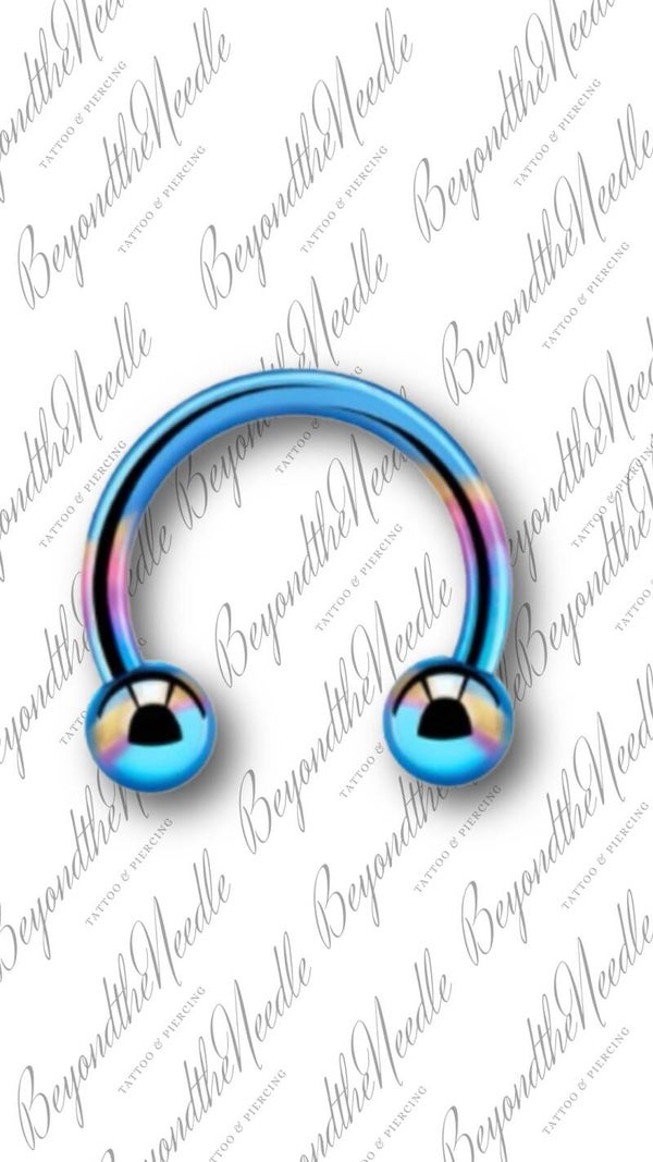 Ronde Barbell ( Cobalt Blue ) >> Titanium