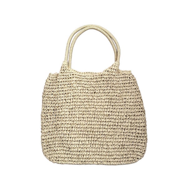 Raffia tas Anne licht