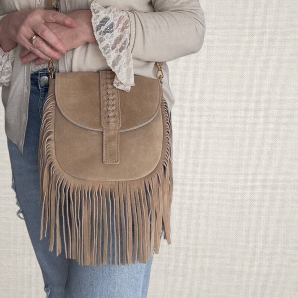 Suede tas Sophie