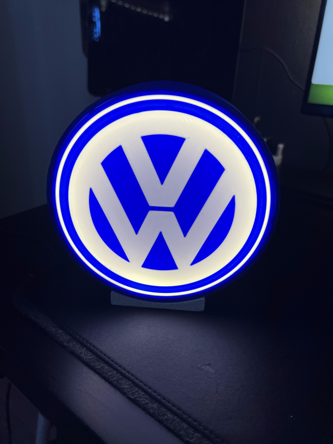 Pantalla luz logo VW
