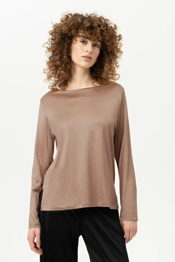 Shirt met lange mouwen Serie Pure Shine Kleur Golden Hazel MEY