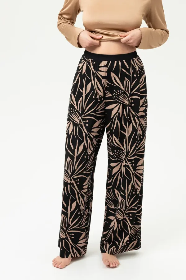 Broek Serie Vivid Bloom Kleur Zwart MEY