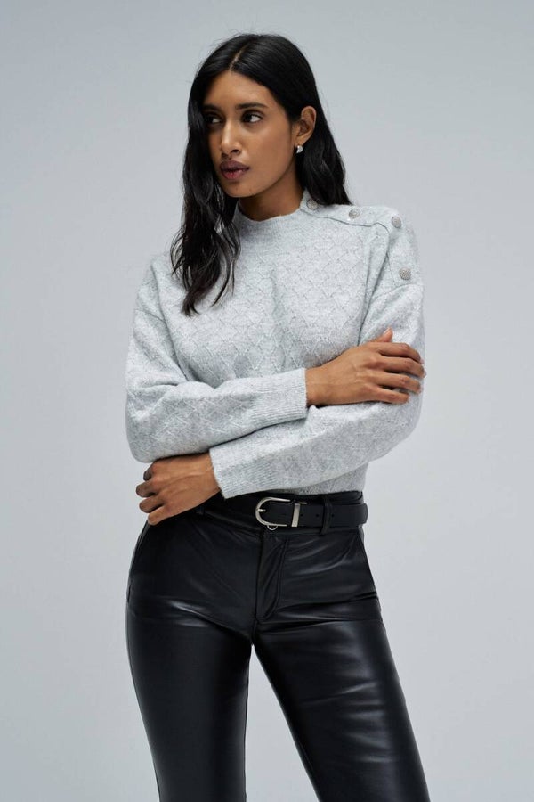 KNIT SWEATER WITH LUREX 21010526321 salsa jeans