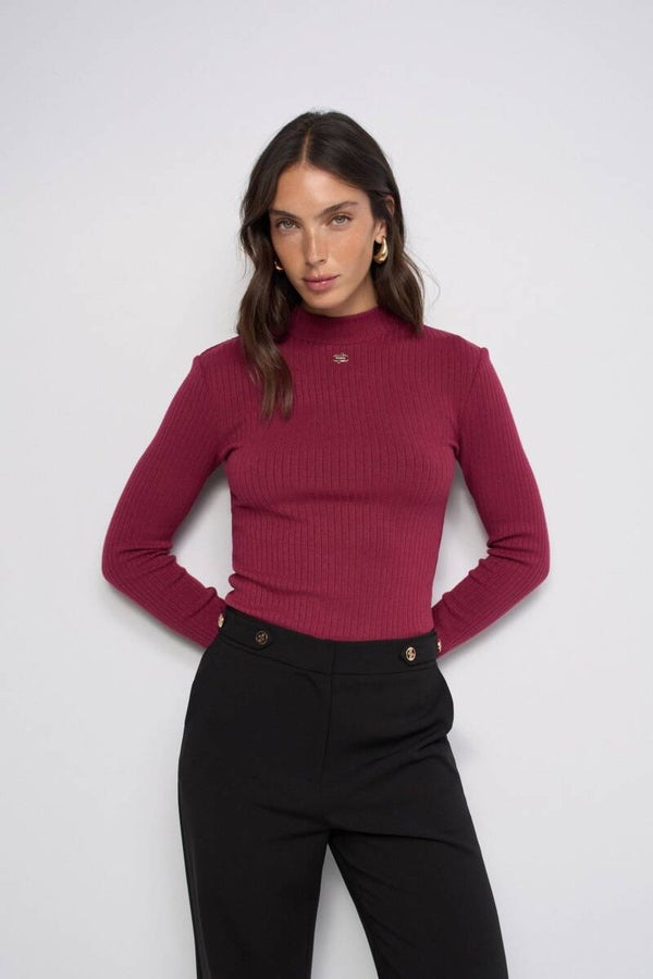 JUMPER KNITTED RIBBED 21011701730 SALSAL JEANS