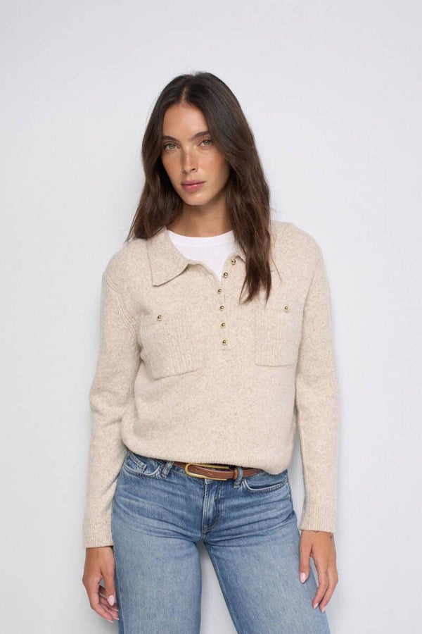 WOOL-BLEND KNIT POLO 21011738122 SALSA JEANS