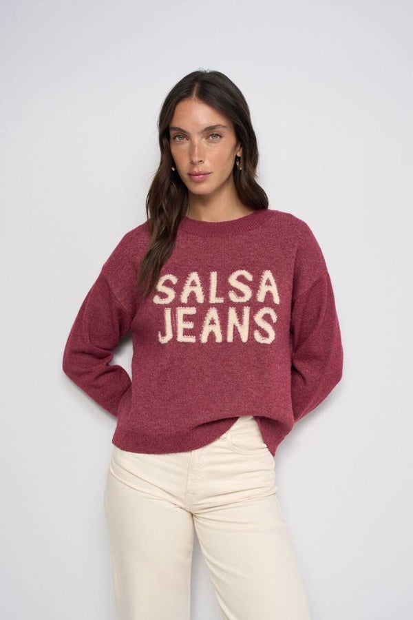 JUMPER KNITTED WITH BRANDING 21010453730 SALSA JEANS