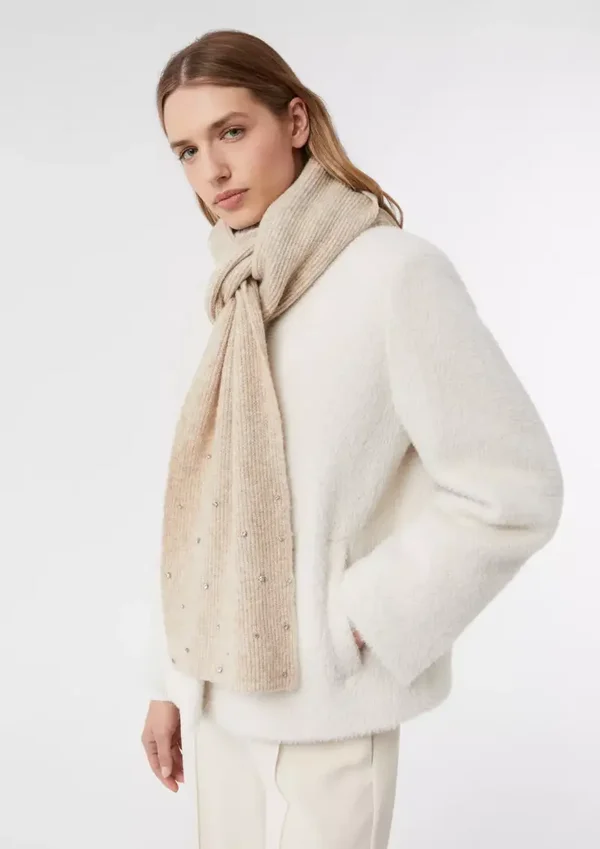 Soft scarf with gemstone trim COMMA 2171078