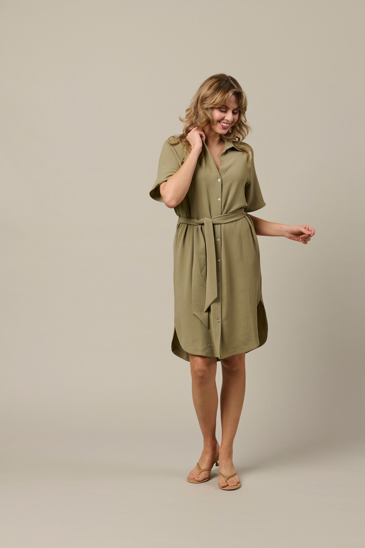 Jurk MARGO Khaki &co woman