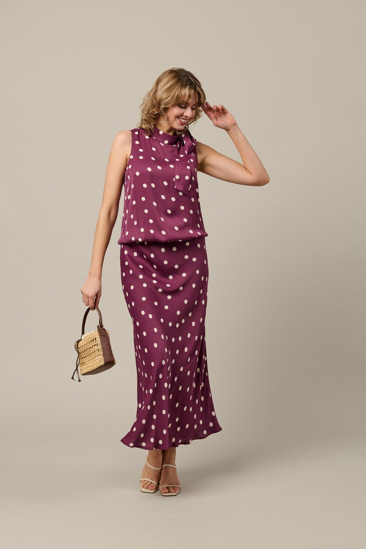 Bloes AMELIA DOT plum multi &Co woman