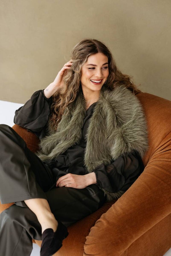 Vest CILLY Dark khaki &CO WOMAN