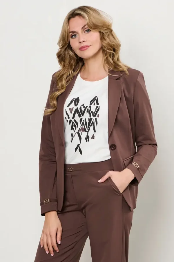 Travel Blazer Presley Chocolate &CO WOMAN