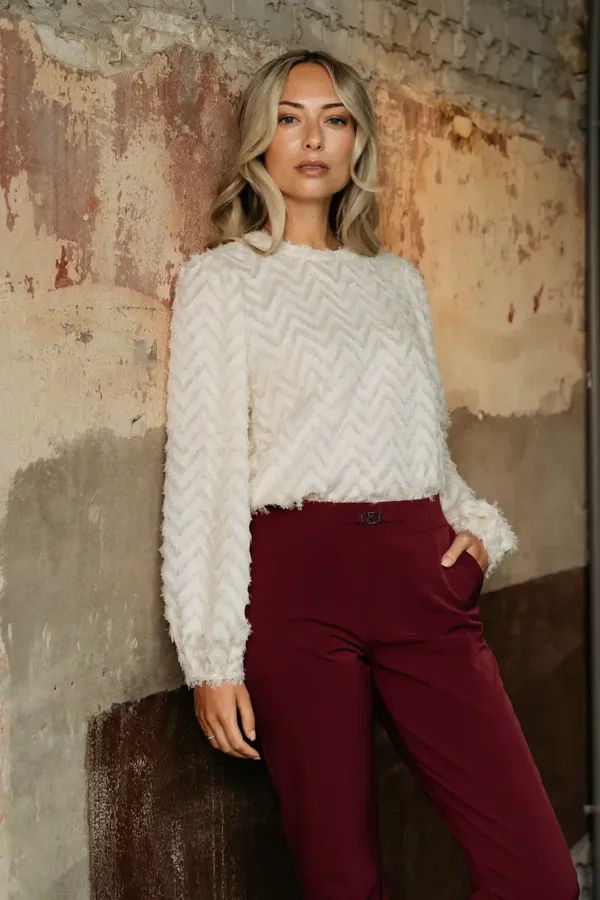 Travel Broek Pola Wine Red &Co Women