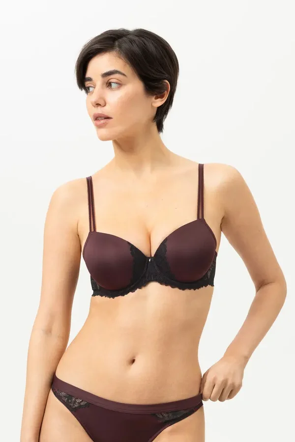 Bi-stretch-beha | Full cup Serie Luxurious Kleur Hot Maroon MEY