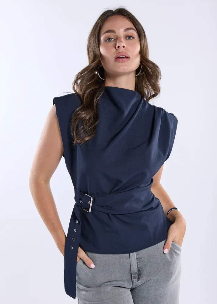 Bonn Top Navy FREEBIRD