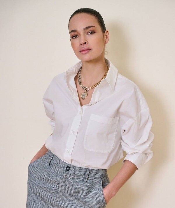 Blouse oversized pocket poplin REF. F26.10532 Esqualo