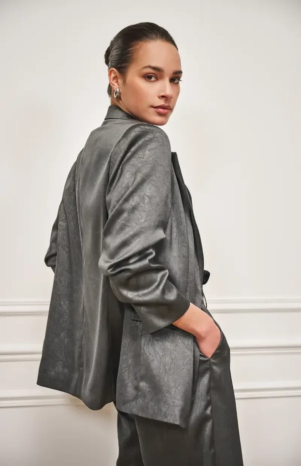 BLAZER SHIMMER CRINKLE ANTHRACITE W25.10742 Esqualo