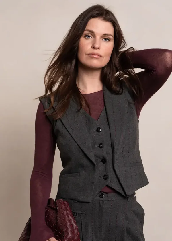 Davia Kasjmier Longsleeve - Amarone SIMPLE
