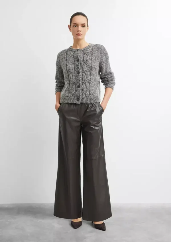 Leather-Look Wide-Leg Pants 2185619 COMMA