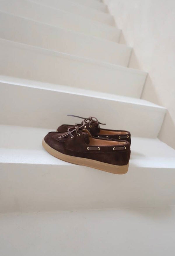 Noah | Bootschoen Donker Bruin BABOUCHE