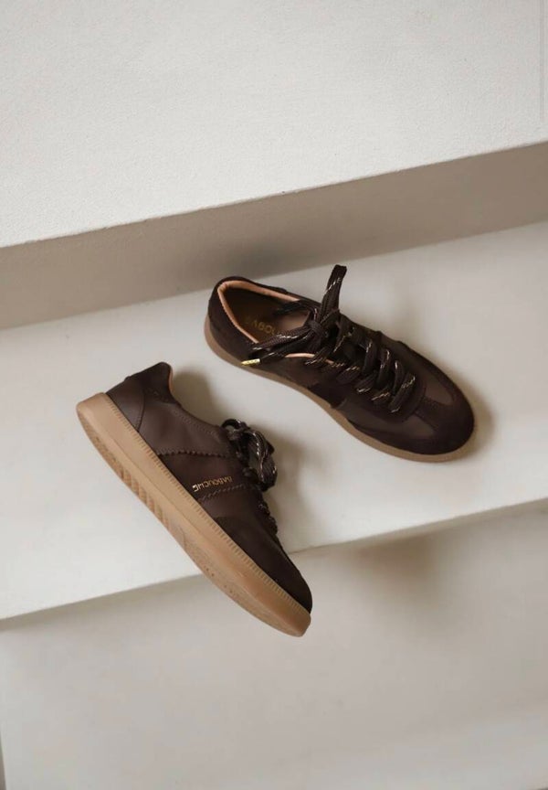Luma | Sneaker Donker Bruin Babouche