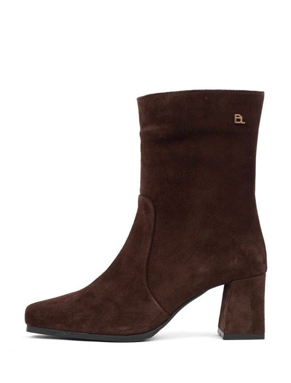 Fieke | Enkellaars Donker Bruin Babouche