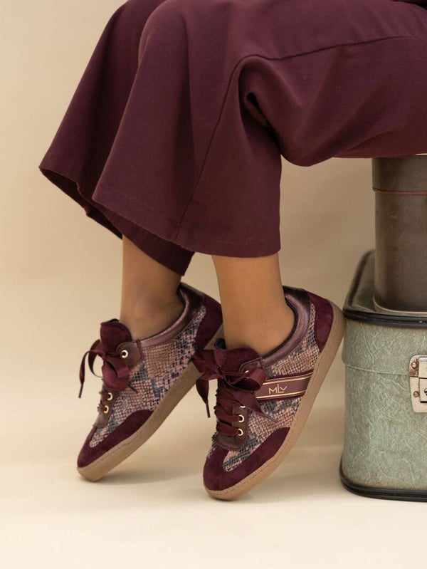 Burgundy Leather Sneaker Amber 04 MLV