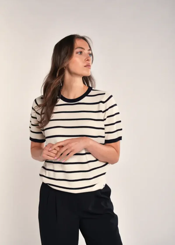 Lenka SS Top Egret Navy SIMPLE