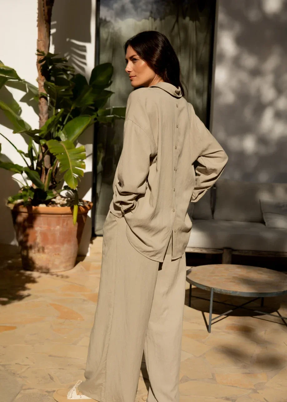 Lilly Blouse Stone SIMPLE