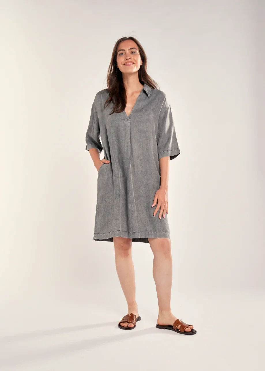 Ceara Dress Strap Faded Black SIMPLE