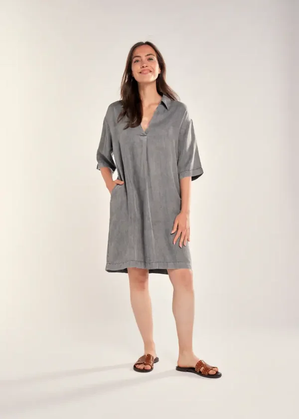 Ceara Dress Strap Faded Black SIMPLE