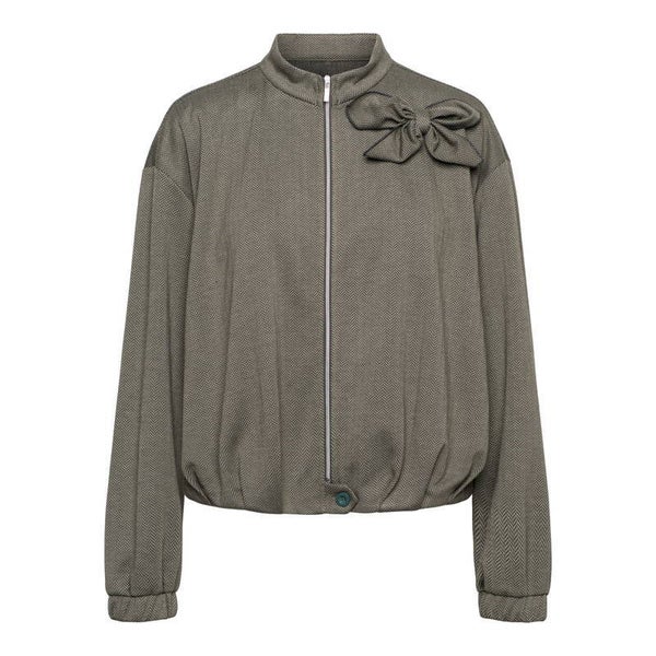 CORA HERRINGBONE KN-DARK KHAKI MULTI &Co Woman
