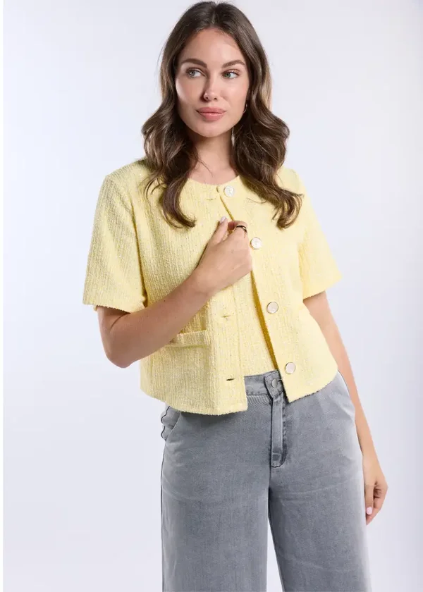 Liselotte Jacket Ss Butter Yellow FREEBIRD