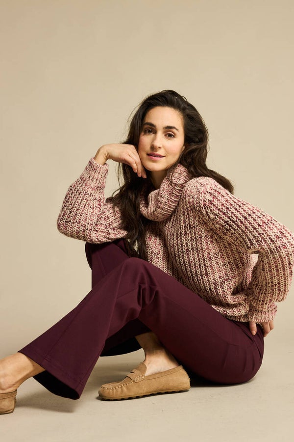 Cocoon multi sweater Ruby RED BUTTON