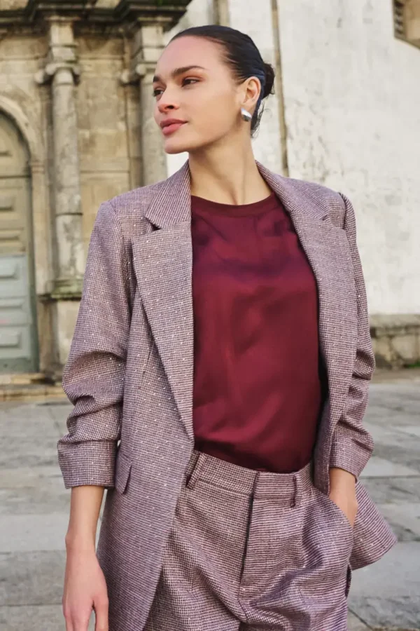 Blazer Fancy Strass Merlot F26.10524 Esqualo