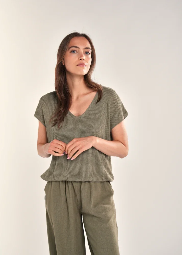 Rumer Top Groen SIMPLE