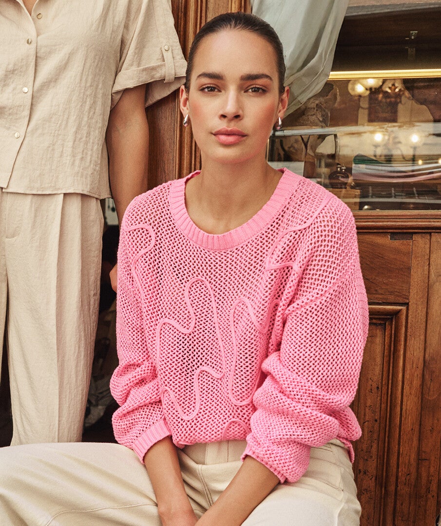 Sweater 3D tapes SP26.02032 ESQUALO