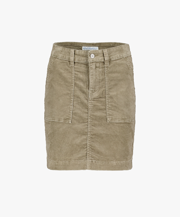 Mini skirt Olive Red Button