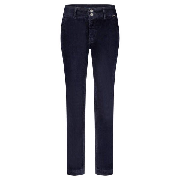 Diana Cord 10W Navy RED BUTTON